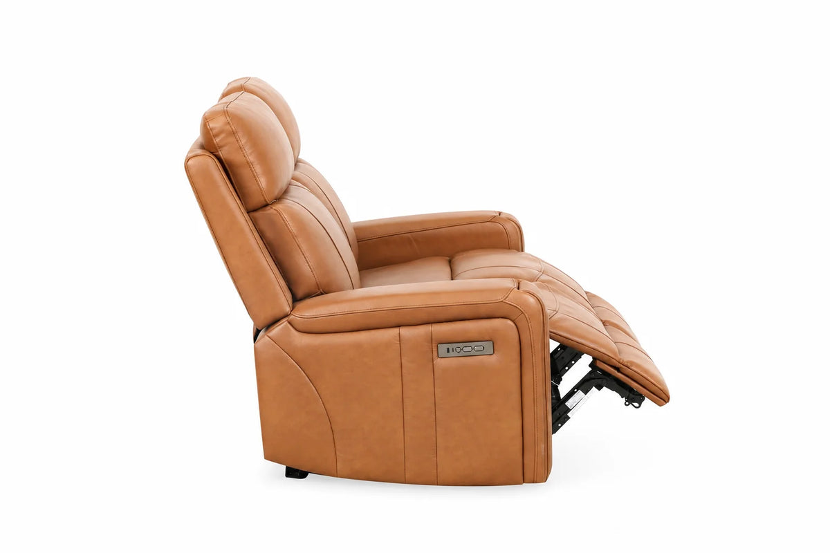 Cavron Power Reclining Sofa – Cognac