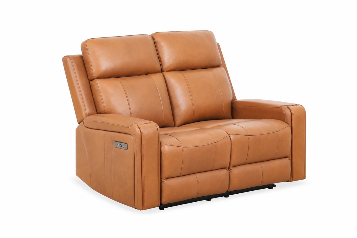 Cavron Power Reclining Loveseat – Cognac