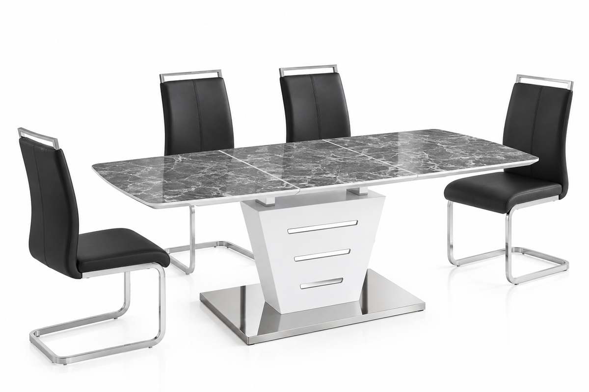 Irian Dining Set – Table + 4 Chairs