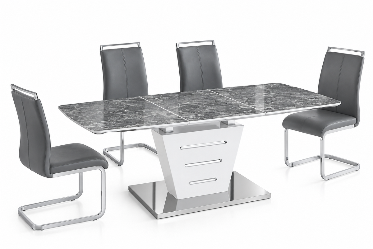 Irian Dining Set – Table + 4 Chairs