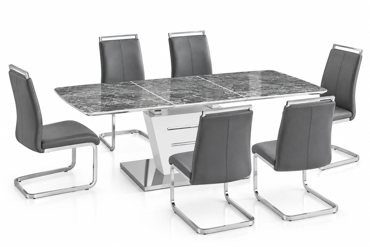 Irian Dining Set – Table + 6 Chairs
