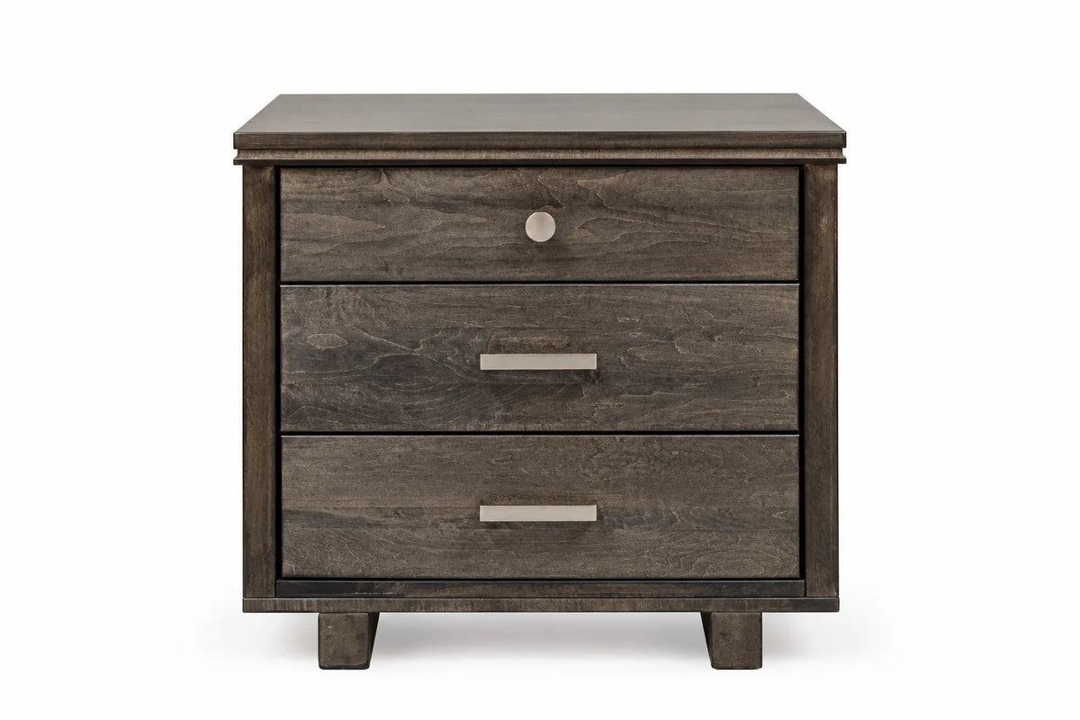 Milo 5-Piece Panel Bed & 2 Nightstands - Onyx