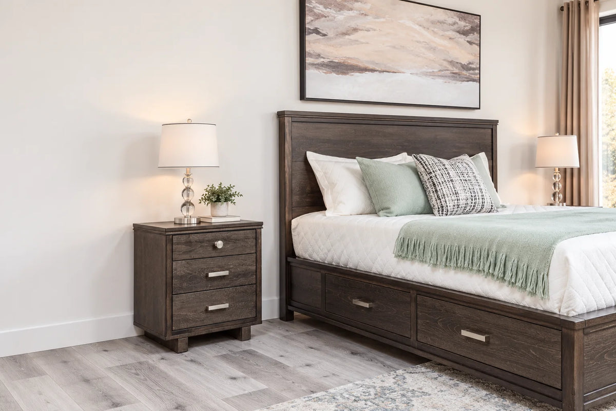 Milo Nightstand – Solid Maple