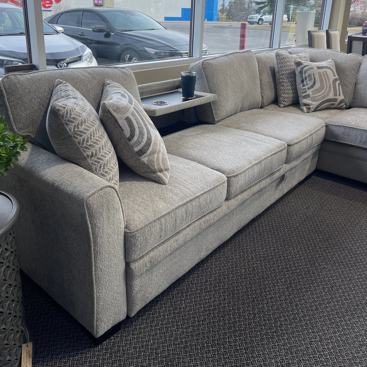 Eden Sectional with Extra Large Pull Out and Storage