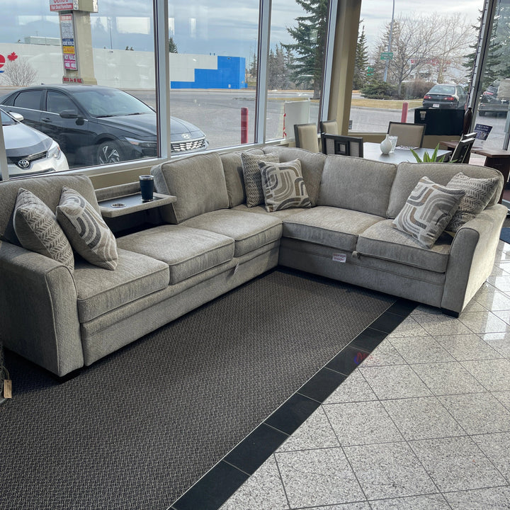 Eden Sectional with Extra Large Pull Out and Storage