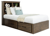 Vera Storage Bed with Bookcase Headboard | Made In Canada