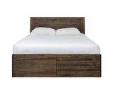 Vera Storage Bed with Panel Headboard | Made In Canada
