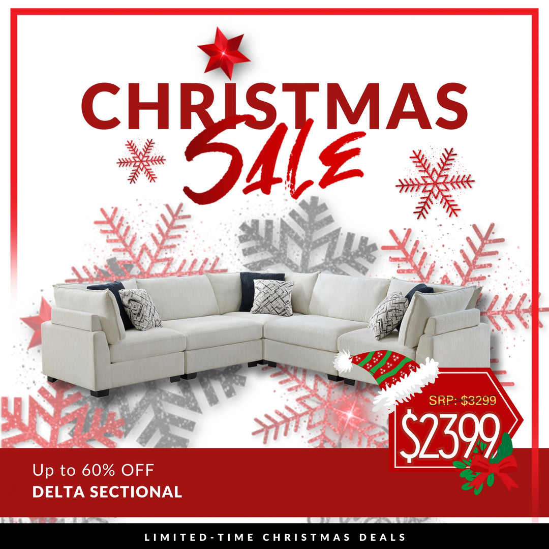 Delta Modular Sectional - Ivory