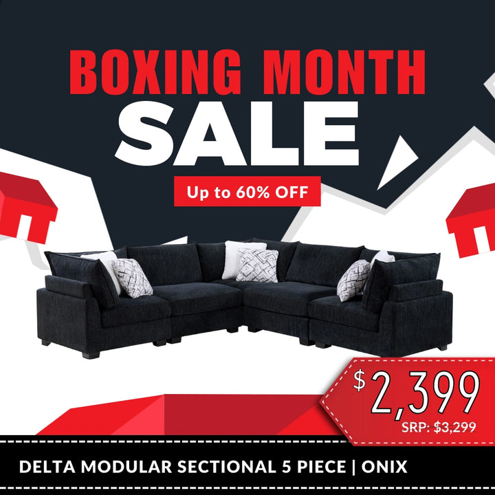 Delta Modular Sectional - Ivory