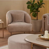 Eliza Chair Beige & Gold