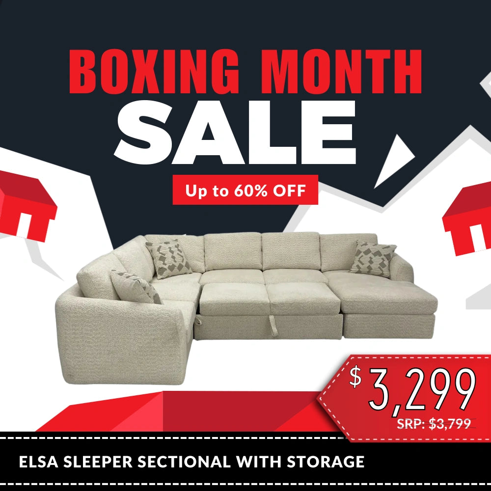 Elsa Sleeper Sectional with Storage