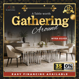 Myra Dining Table – Silver