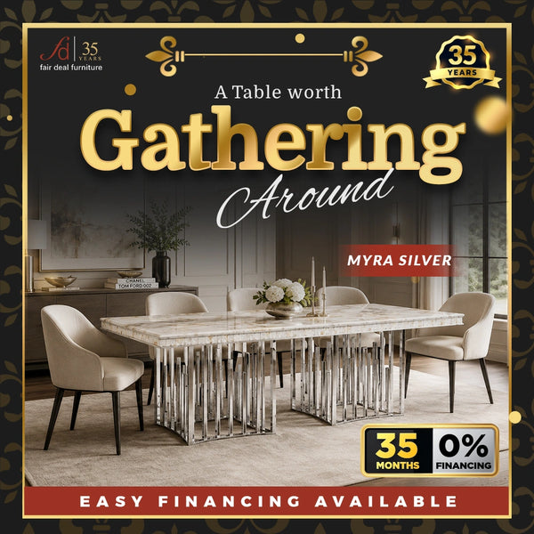Myra Dining Table – Silver