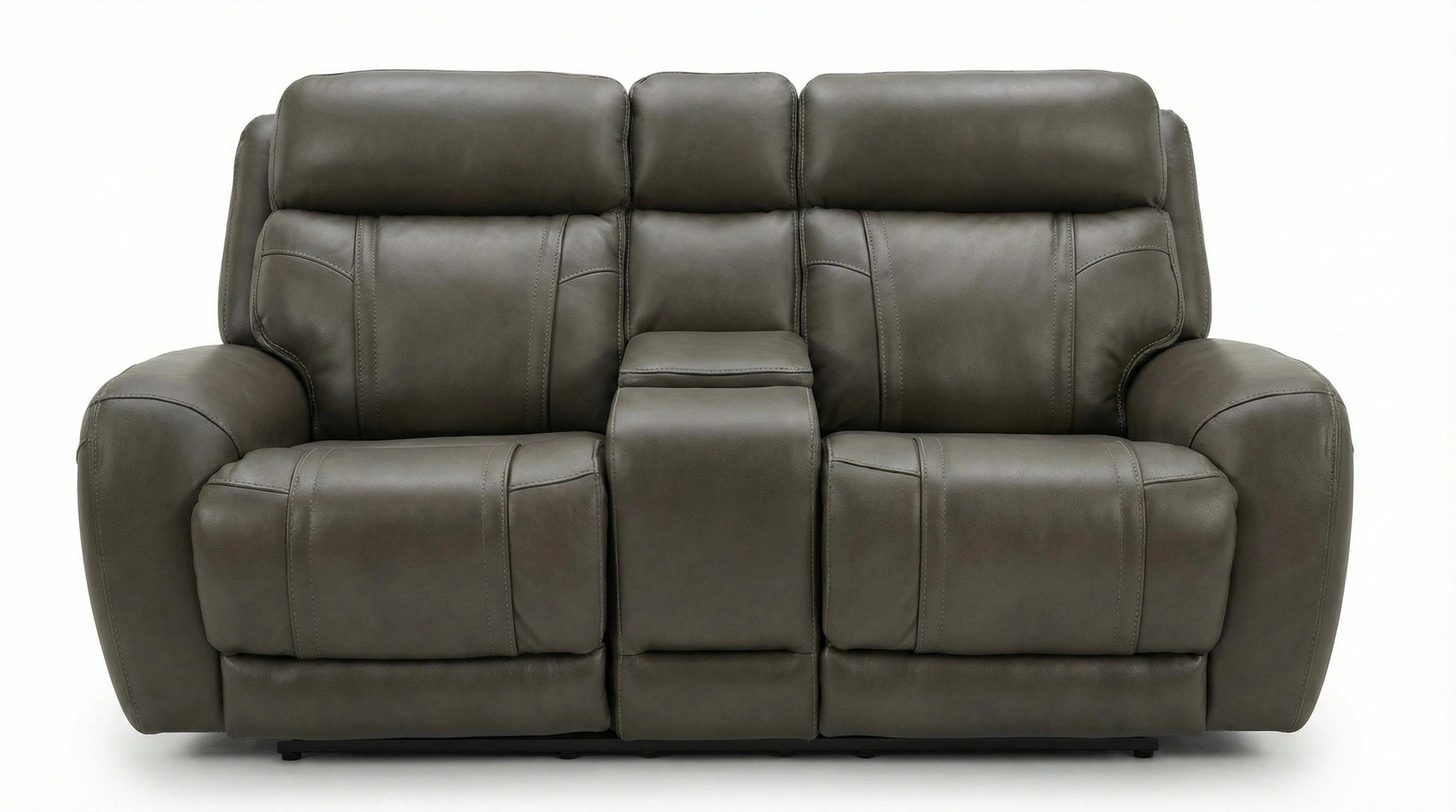 Gravity Brown Leather Reclining Loveseat