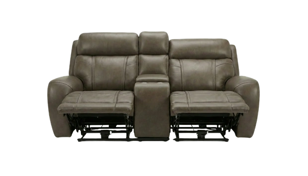 Gravity Brown Leather Reclining Loveseat
