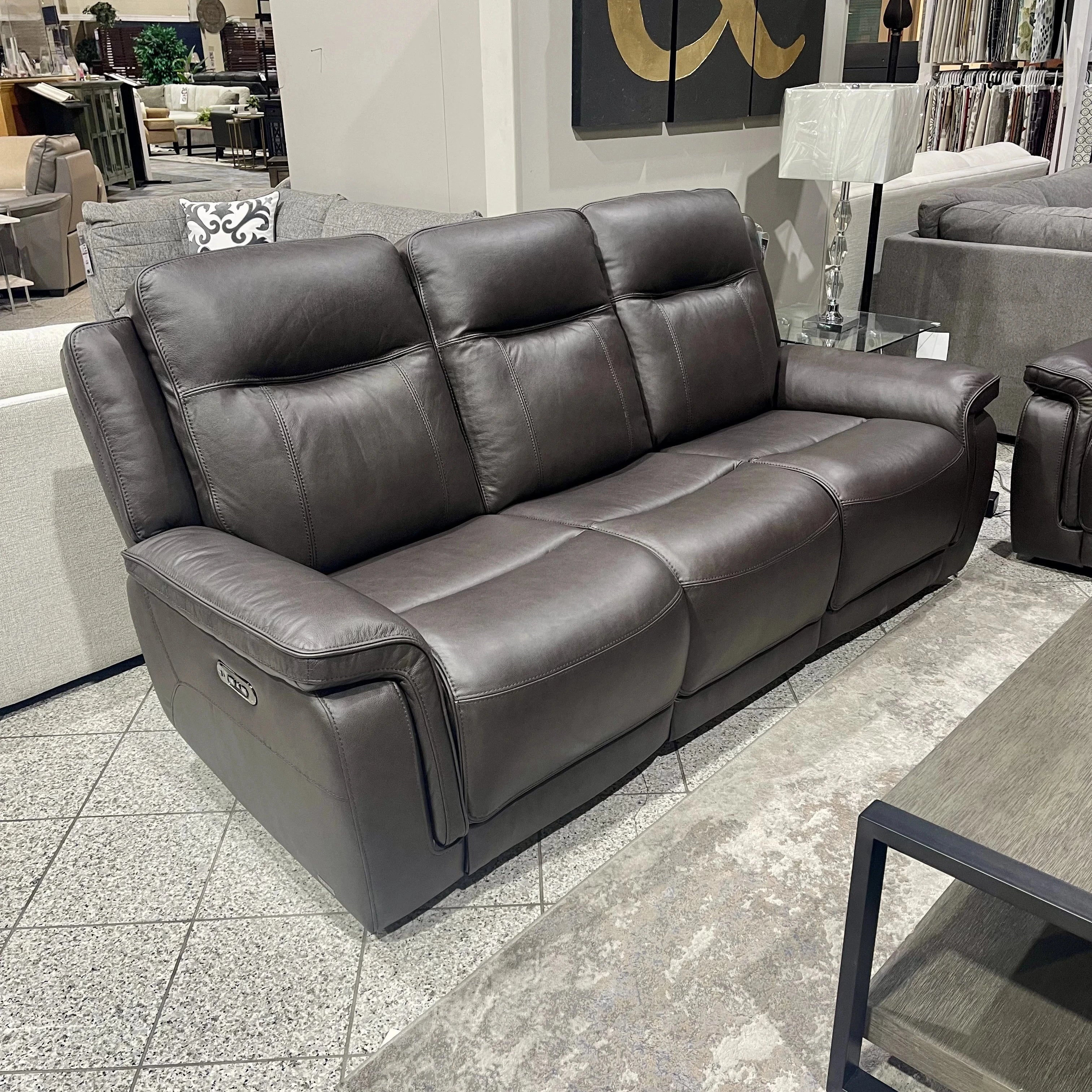 Cassie Leather Reclining Sofa & Loveseat with Power Headrest and Zero Gravity Recliner