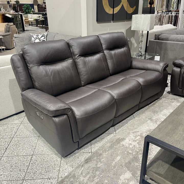 Cassie Leather Reclining Sofa with Power Headrest and Zero Gravity Recliner