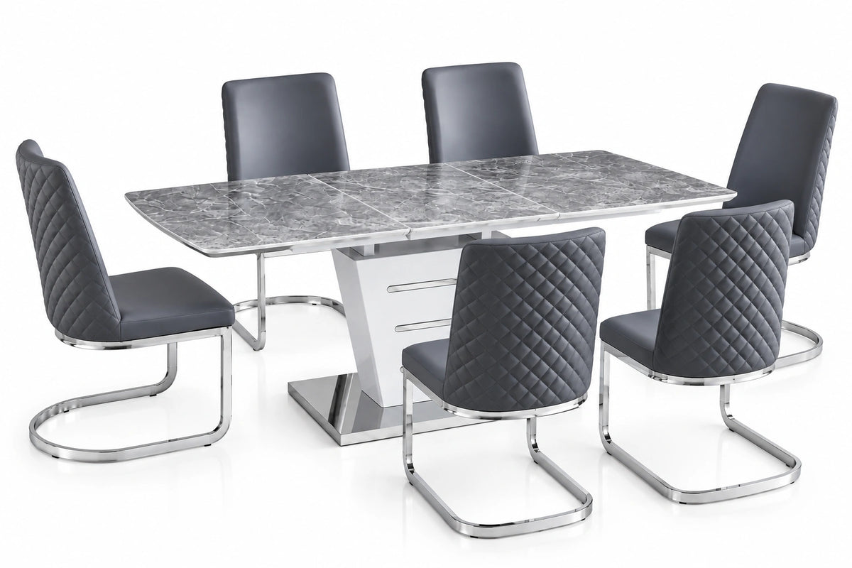 Irian Dining Set – Table + 6 Chairs