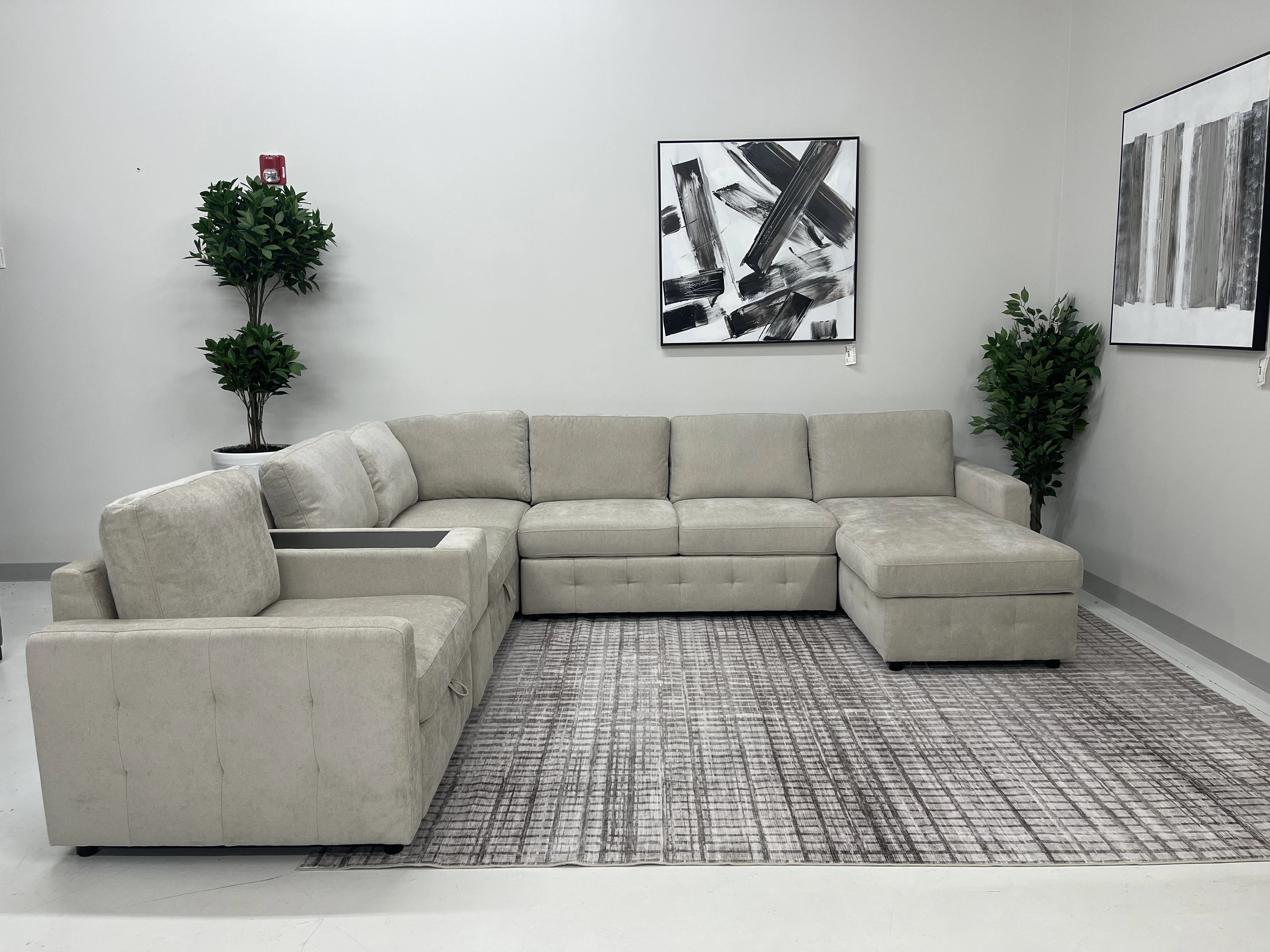 Ivy Sectional with Pull Out and Storage