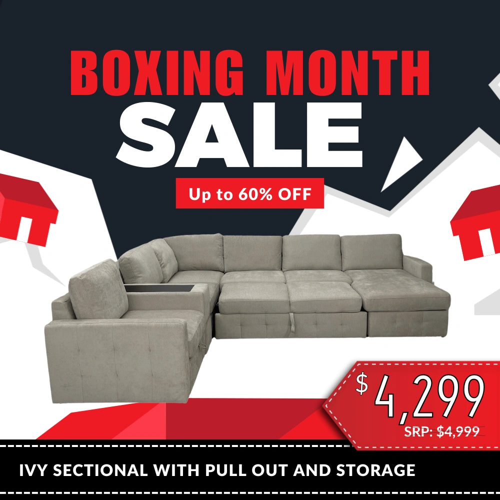 Ivy Sectional with Pull Out and Storage