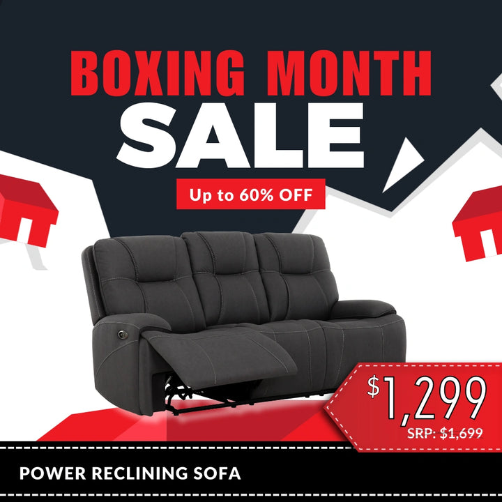 Kirke Fabric Power Reclining Sofa