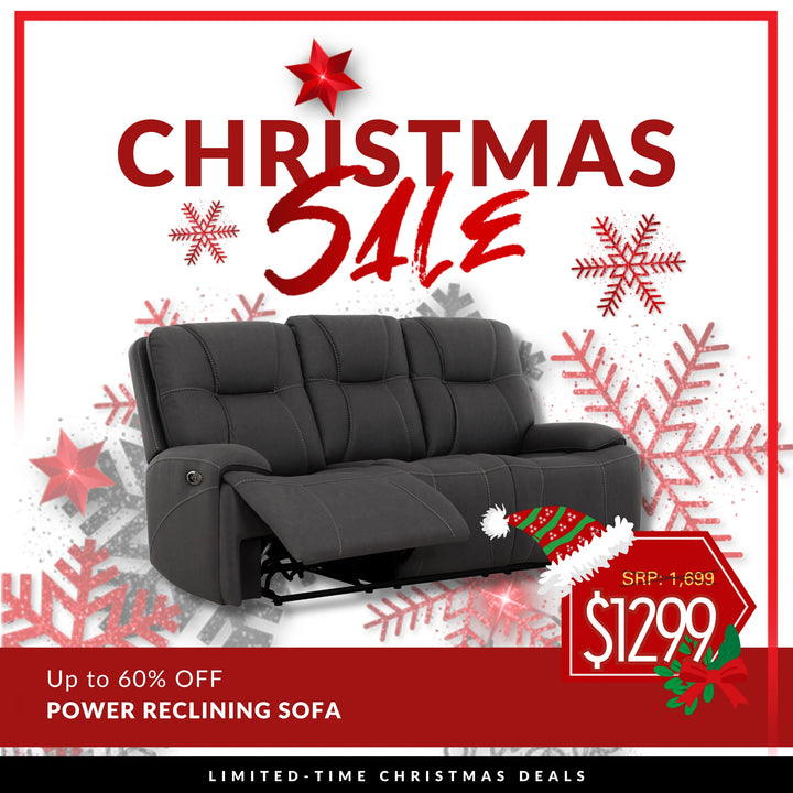 Kirke Fabric Power Reclining Sofa