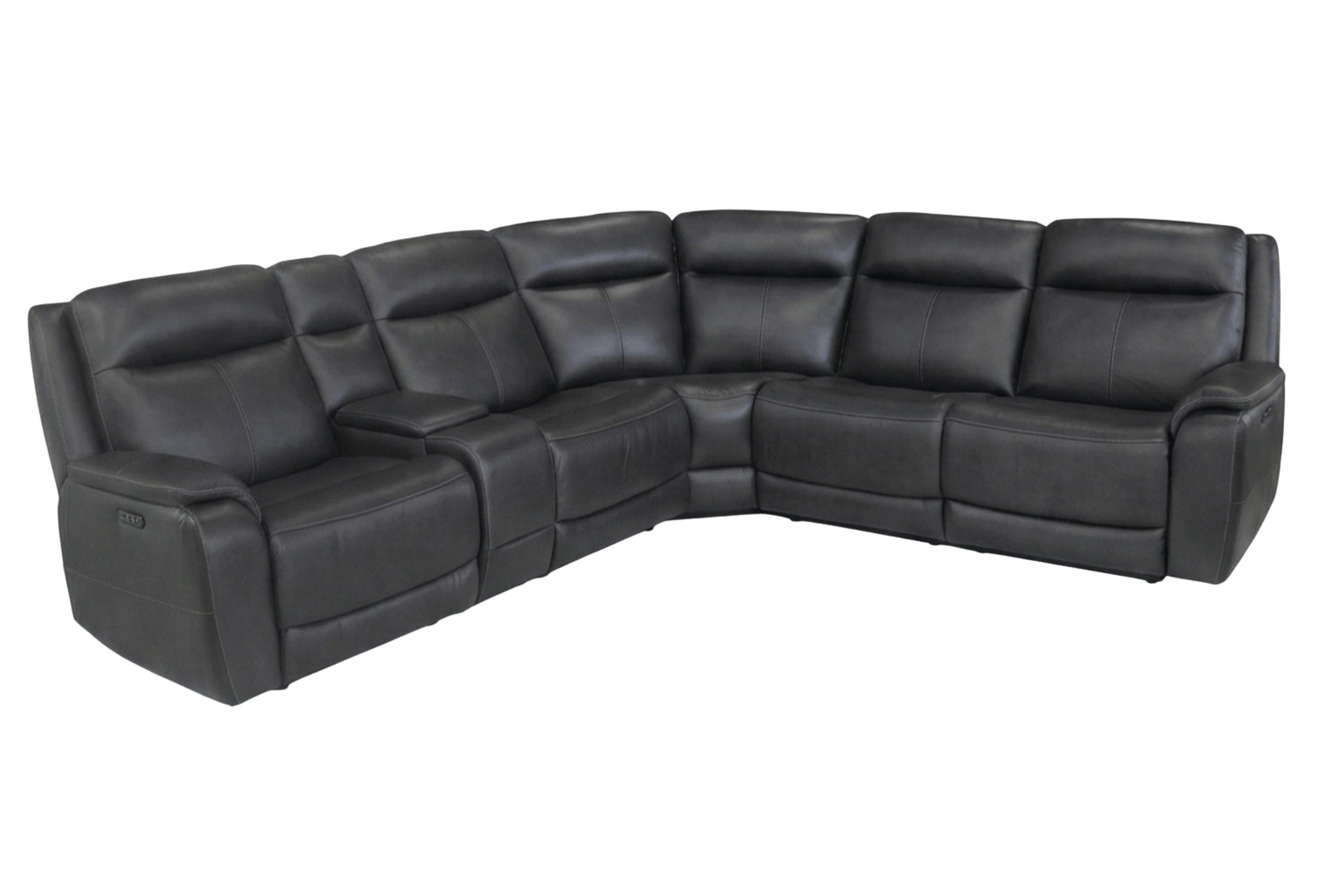 Kona Leather Power Reclining Sectional