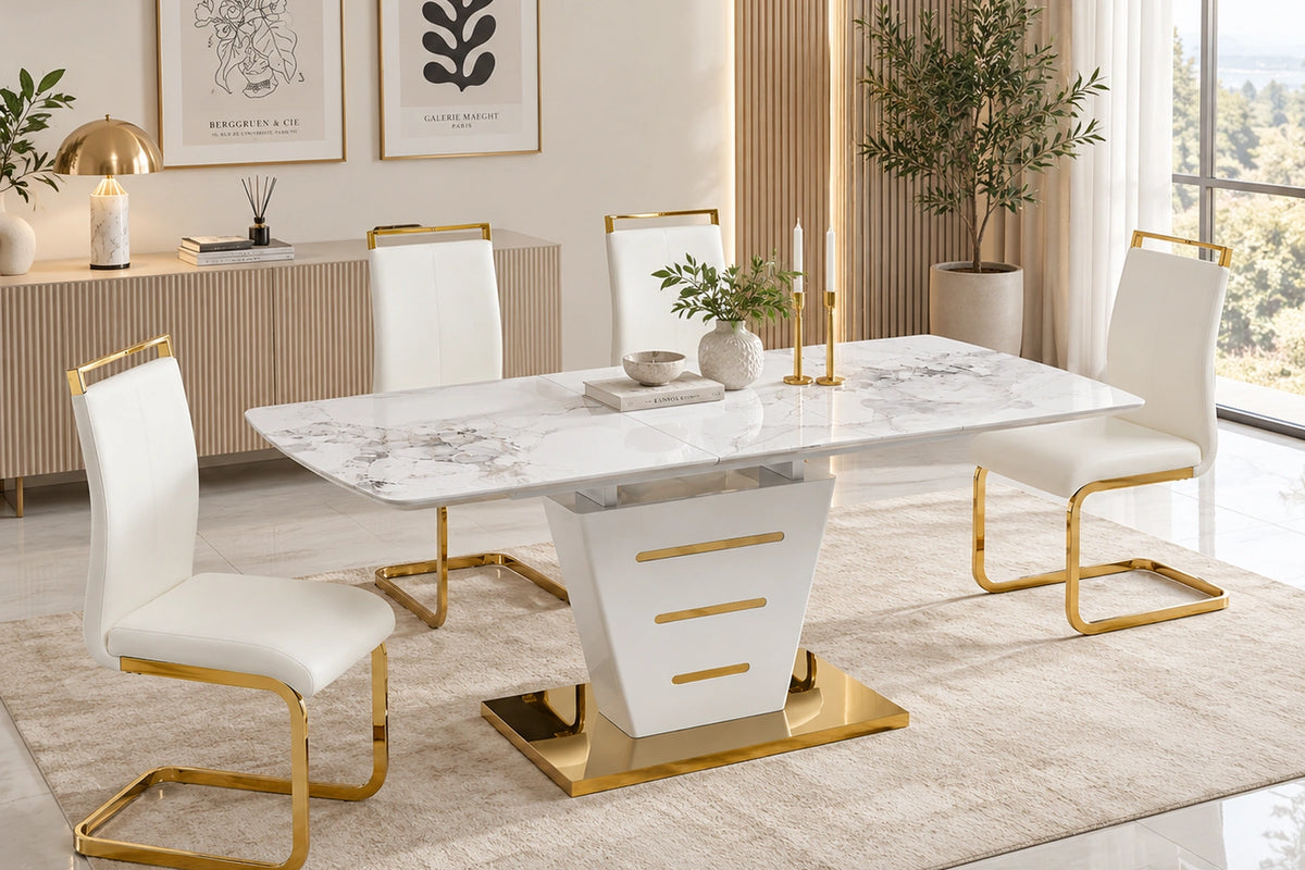 Lana Dining Set – Table + 6 Chairs