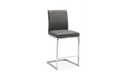 Libra - 6826-24GY-Counter Height Chair Grey