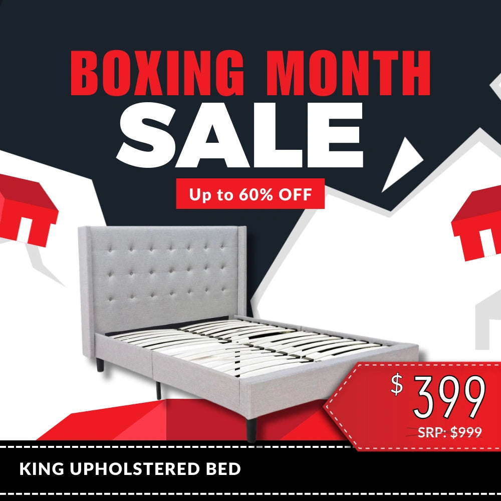 Loni Upholstered Fabric Bed