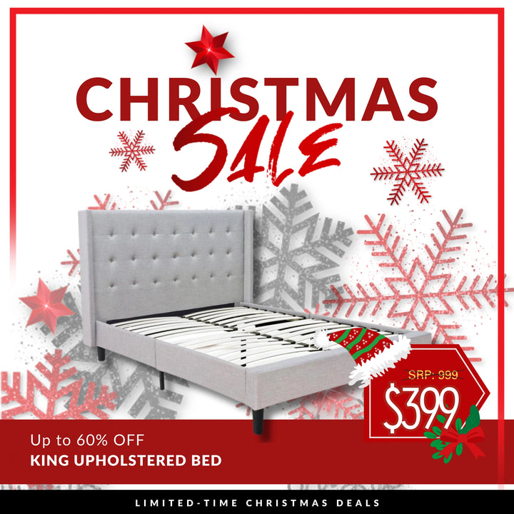 Loni Upholstered Fabric Bed