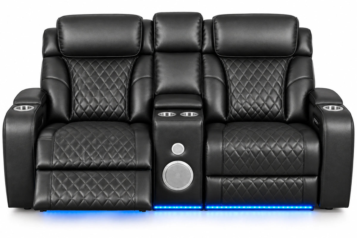 Lux 2.0 Power Reclining Loveseat – Charcoal