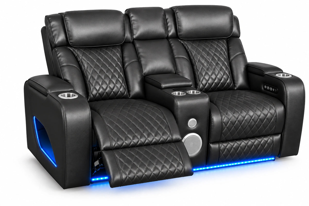Lux 2.0 Power Reclining Loveseat – Charcoal