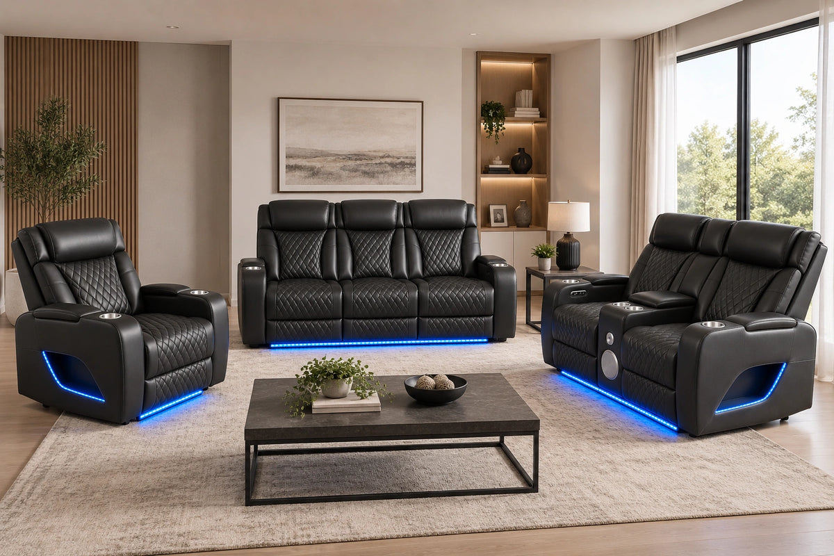 Lux 2.0 Power Recliner Chair – Charcoal
