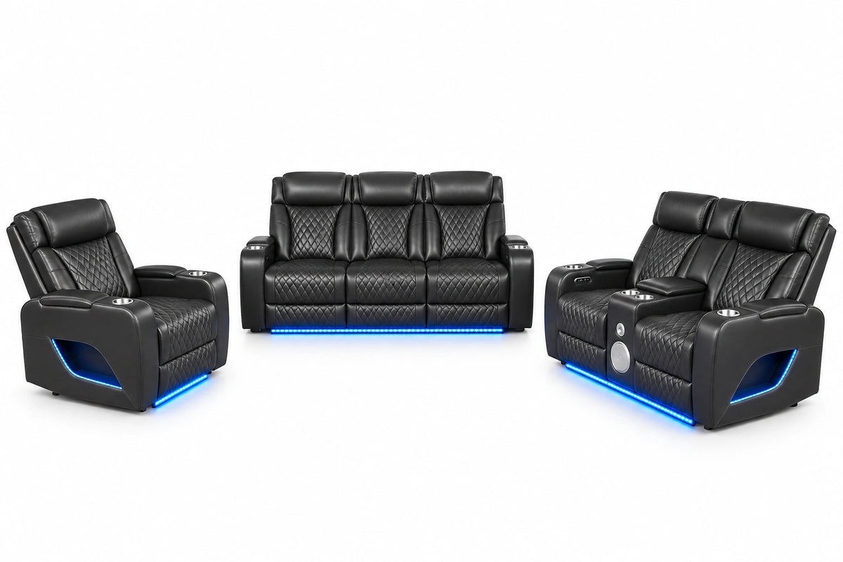 Lux 2.0 Power Reclining Loveseat – Charcoal