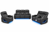 Lux 2.0 Power Reclining Sofa, Loveseat & Chair – Charcoal