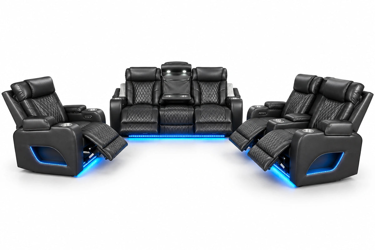 Lux 2.0 Power Recliner Chair – Charcoal