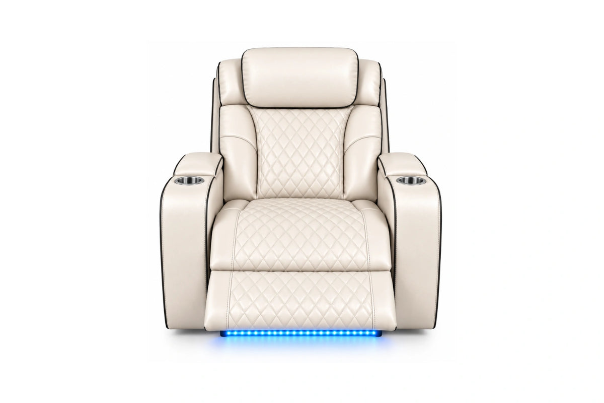 Lux 2.0 Power Recliner Chair – Ivory