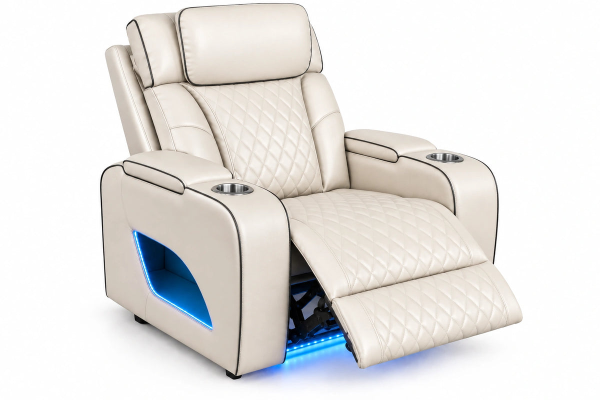 Lux 2.0 Power Recliner Chair – Ivory