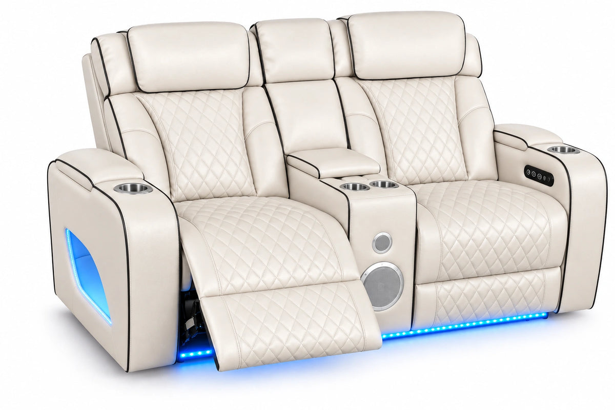 Lux 2.0 Power Reclining Loveseat – Ivory
