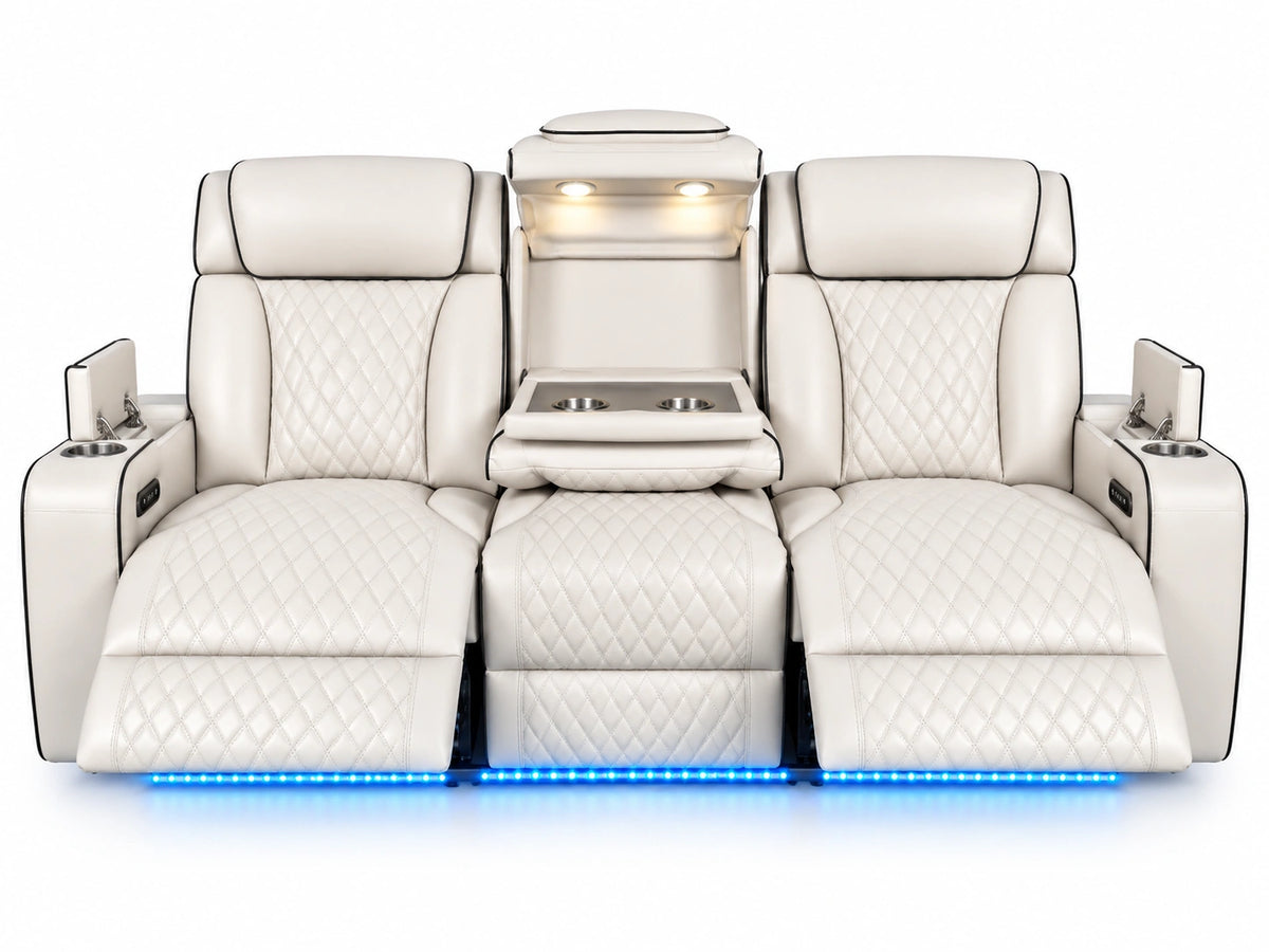 Lux 2.0 Power Reclining Sofa – Ivory