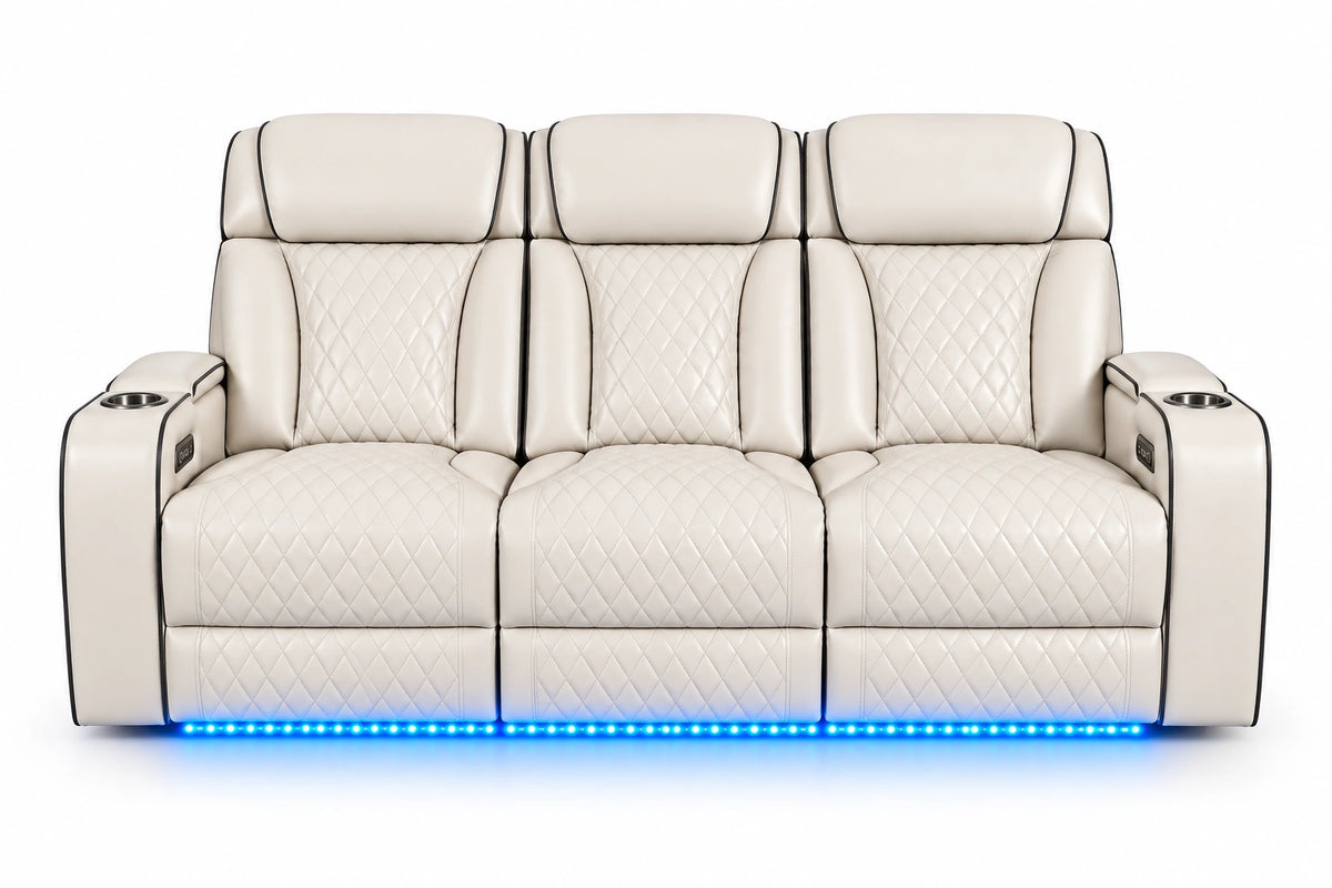 Lux 2.0 Power Reclining Sofa – Ivory