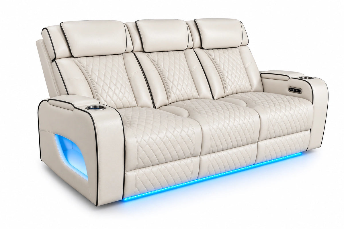 Lux 2.0 Power Reclining Sofa – Ivory