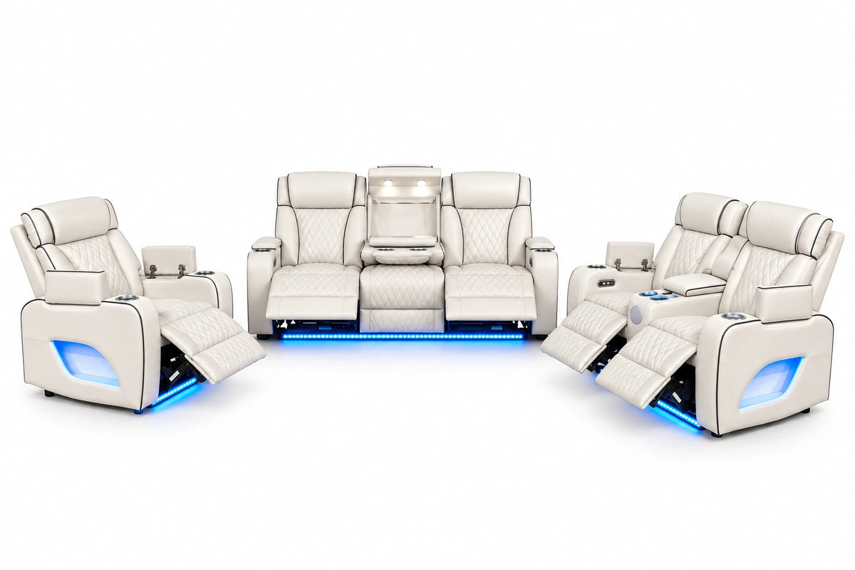 Lux 2.0 Power Reclining Loveseat – Ivory