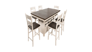 Madison County Counter Table with 6 Counter Stools