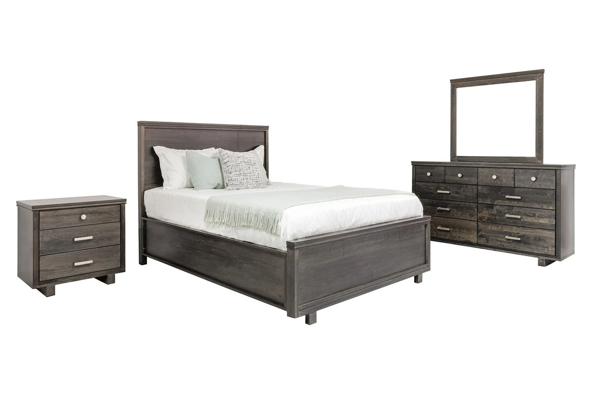 Milo 6-Piece Panel Bedroom Set - Onyx