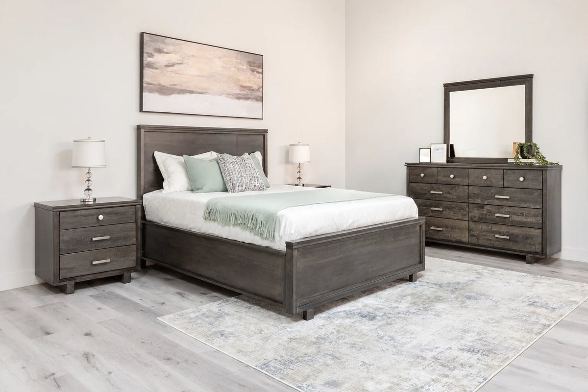 Milo 6-Piece Panel Bedroom Set - Onyx