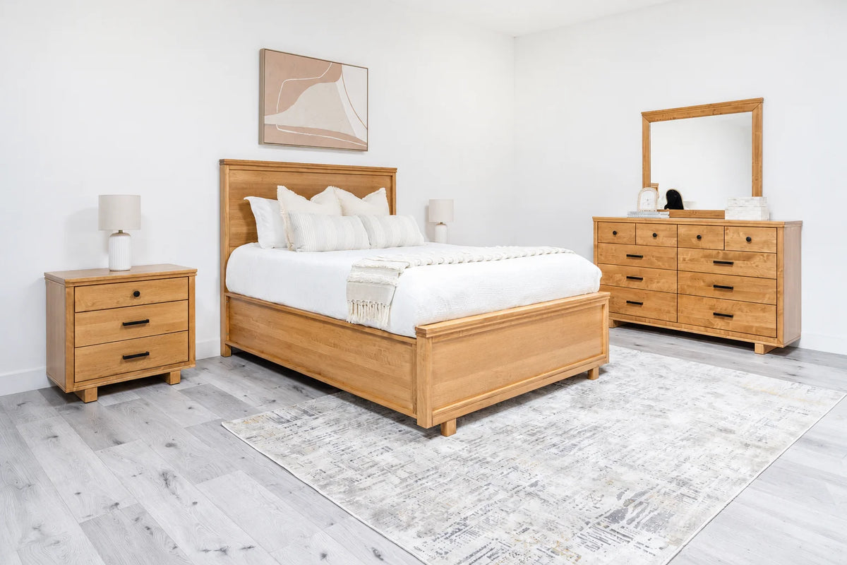 Milo 6-Piece Panel Bedroom Set - Honeycomb