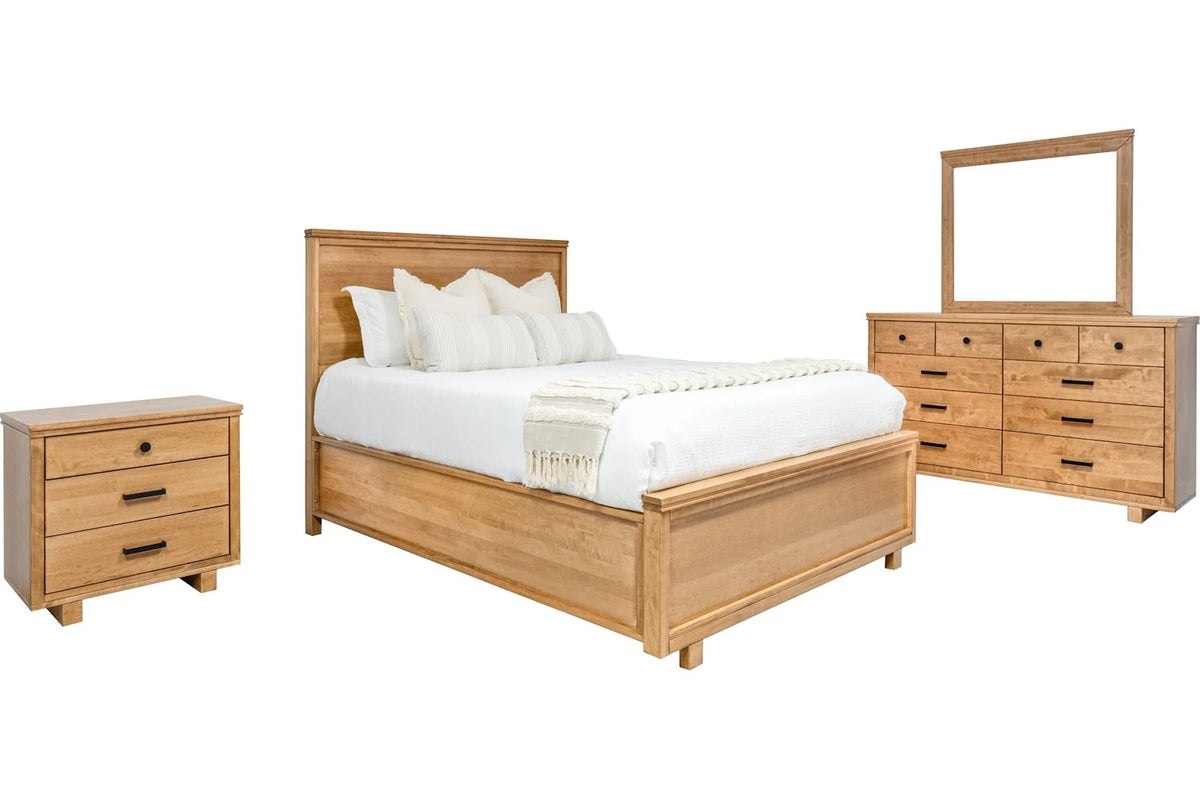 Milo 6-Piece Panel Bedroom Set - Honeycomb