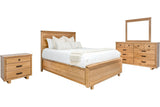 Milo 6-Piece Panel Bedroom Set - Honeycomb